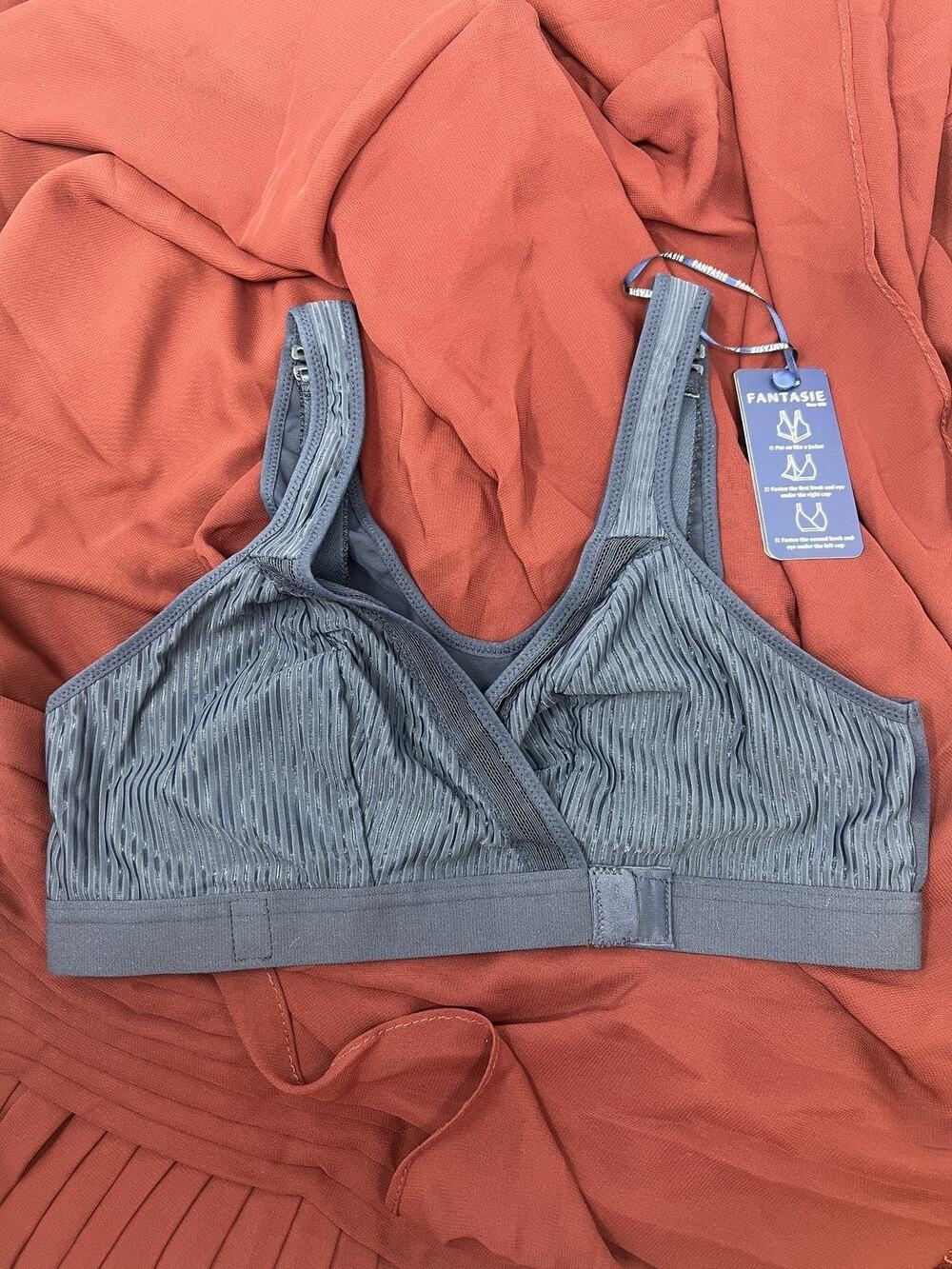 Fantasie NWT US S Navy FL3093 Fusion Front Closure Wire Free Bralette